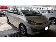 2003 Toyota Estima 2.4 VVTI (A) X MODEL, REG 2007, FACESLIT MODEL, CAREFUL OWNER, 8 SEAT, 2 VACUUM DOOR, REVERSE CAMERA, 16