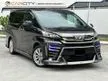 Used TRUE YEAR MADE 2016 Toyota Vellfire 2.5 Z A Edition MPV MODELISSATR KIT COME WITH 3YEARS WARRANTY