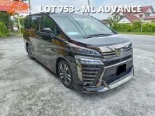 2018 Toyota Vellfire 2.5 ZG FullSpec Sunroof PilotSeat (LOAN KEDAI / LOAN BANK / LOAN CREDIT)