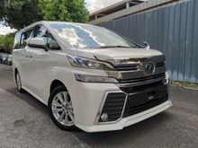 2016 Toyota Vellfire 2.5 ZA WHITE PRECRASH OFFER UNREG