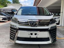 SUNROOF / FDM / PCS / 3 LED / 2018 TOYOTA VELLFIRE 2.5 ZG UNREG