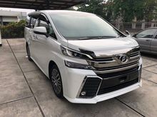 2015 Toyota Vellfire 3.5 ZA G ZAG Many Units Tax Holiday Unreg