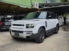 2022 LAND ROVER DEFENDER 110 P300 S 2.0P (A) AIR SUS, 360 CAM, SEMI ELECTRIC LEATHER SEATS, SIDE STEP, BIG SCREEN, CENTER ARMREST