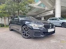 (BMW PREMIUM SELECTION) 2022 BMW 530i 2.0 M Sport Sedan - 81K KM MILEAGE, FULL SERVICE RECORD, FREE SERVICE + WARRANTY TILL JUL 2027