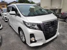 ACIK Recon Unreg 2017 TOYOTA ALPHARD S 2.5 White Pre Crash TRD Rear Kit