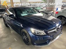 2017 Mercedes-Benz C300 AMG coupe panoramic roof Burmester sound power boot memory seat keyless entry unregistered