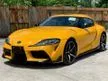 Recon 5A Condition 10K KM JBL Sound System 2020 Toyota GR Supra RZ 3.0 High Spec Coupe HUD / IDrive / Sport Mode / Blind Spot Monitor / Electric Seat - Cars for sale