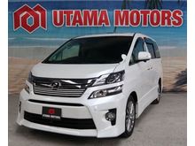0%GST (SAVE 90K) 2013 Toyota Vellfire 2.4 Z Golden Eyes (SUNROOF,P.DOOR)