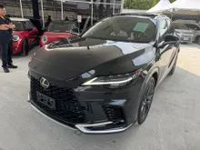 2024 Lexus RX 350 2.4 F Sport [ GRADE 5A / 11K KM ] Red Interior , Panroof , HUD , DIM , BSM , 360 Camera [ RECON UNREGISTER ]