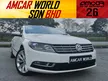 Used ORI2013 Volkswagen CC 1.8 Sport 1 OWNER / 1YR WARRANTY / 5/5 GOOD CONDITION / TEST DRIVE WELCOME