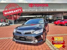 2016 Toyota Camry 2.5 Hybrid (AT) + 3 YRS WARRANTY+ FREE 3 YRS SERVICE BY AUTHORIZED TOYOTA DEALER