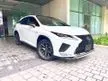 Recon 2019 Lexus RX300 2.0 F Sport SUV/ RED LEATHER/ 4 ELECTRIC SEATS/ 360 CAMERA/ MARK LEVINSON/ PANORAMIC SUNROOF/ WIRELESS CHARGING/ GARDE 4.5A - Cars for sale