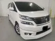 Used 2012 Toyota Vellfire 3.5 V L Edition (A) 1 OWNER NO PROCESSING CHARGE