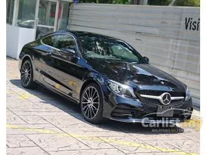 2020 Mercedes-Benz C180 1.5 AMG Line Sport Coupe, GRADE 4.5A, ORI 6K KM, RED LEATHER, PANORAMIC ROOF, HUD, BSA, MUTILBEAM LED HEADLIGHTS