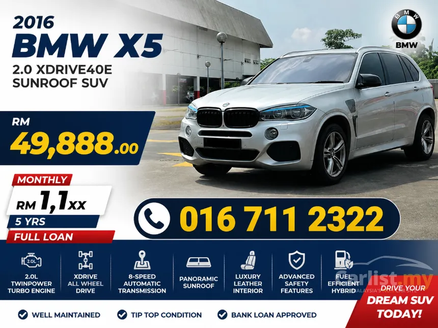 2016 BMW X5 xDrive40e M Sport SUV