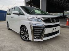 2019 Toyota Vellfire 2.5 ZG FULL SPEC WHITE OFFER UNREG
