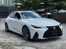 2022 Lexus IS300 2.0 F Sport Sedan (White) Ready Stock, Mark Levinson, Sun Roof