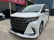 2024 Toyota Alphard 2.5 Z SPEC SUNROOF 4CAMERA HUD DIM BSM ROOF TV MODELISTA BODYKITS & EXHAUST GRADE 5A JAPAN EDITION