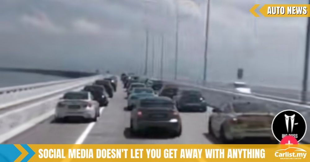 Police issues fines to BMW Car Club Singapore convoy for blocking traffic on Penang's second bridge