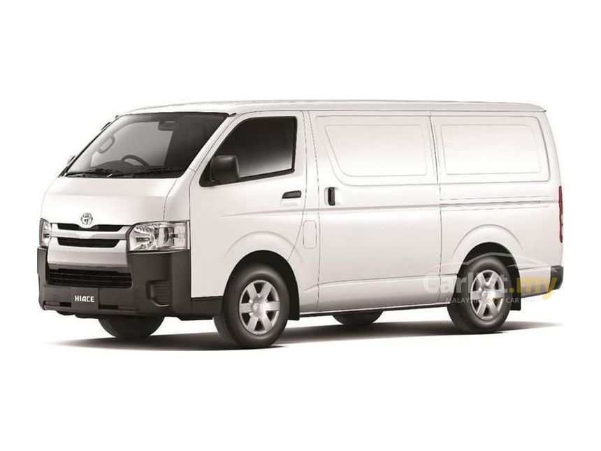 white toyota hiace van