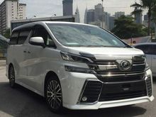 TOYOTA VELLFIRE 2.5 ZG FULLY LOADED UNREG 2016
