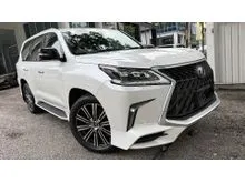 SAMURAI WHITE PRE OWNED 2020 LEXUS LX570 5.7 V8 F SPORT LUXURY SUV JPN SPEC
