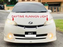 4 DISC BRAKE, PADDLESHIFT GEAR, SPORT MODE, LED DAYTIME RUNNING LIGHT, SPORTLIGHT, BLACK INTERIOR, FULL MODELLISTA BODYKIT, Toyota Wish 1.8 S MPV.