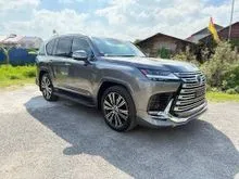 [Full Black Leather, Grey Color, Cool Box, Mark Levinson] 2024 Lexus LX 600 3.4 F Sport SUV, HUD, DIM