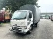 Used 2022 Hino XZU600R 1 Ton 10 Feet Wooden Cargo Canvas 5000KG Lorry Original Condition with Hino Warranty