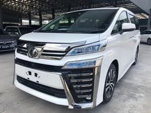 2018 TOYOTA VELLFIRE ZG 2.5L NEW FACE LIFT UNREGISTER JAPAN EDITION WITH 4 CAMERA JBL SOUND SYSTEM REAR ENTERTAINMENT