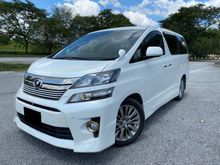 2013/16 Toyota Vellfire 2.4 Z Golden Eyes Facelift (A) Dual Power Door Front & Reverse Camera Rear Entertainment Power Boot Low Mileage