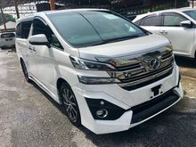 2015 Toyota Vellfire 3.5 Executive Lounge Full Spec NO GST 323K -UNREG