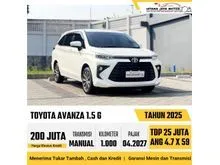2025 Toyota Avanza 1.5 G MPV Manual Putih Kondisi Like New KM 1rb Harga Termurah