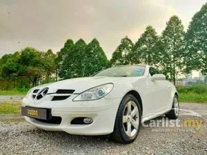 2006 Mercedes-Benz SLK200K 1.8 Convertible FACELIFT #ONE KL CAREFUL OWNER #ORI WHITE COLOR #NICE CONDITION #LOW MILLAGE #NEGOTIABLE