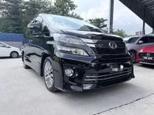 2013 Toyota Vellfire 2.4 Z Golden Eyes MPV ALPINE SUNROOF POWER DOOR POWER BOOT 1 OWNER MALAY MILEAGE 145K