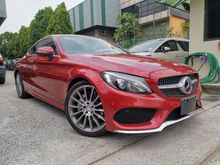 CHEAPEST 2016 Mercedes-Benz C180 1.6 Sports Plus Coupe AMG RED BEST OFFER IN TOWN UNREG