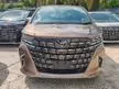 2025 Toyota Alphard 2.5 Z MPV / GRADE 5A / 6K KM / BSM / DIM / MOONROOF