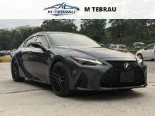 Mode Black/Black Leather/39731km/4cam/Sunroof/Orange Caliper/2021 Lexus IS 300 2.0 F Sport Sedan/Free Lexus Dealer Warranty Service
