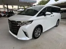2024 Toyota Alphard 2.5 Z SPEC SUNROOF HUD DIM BSM 360CAMERA ROOF MONITOR GRADE 5/A UNREGS