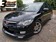2009 Honda Civic 2.0 S i-VTEC Enhanced Sedan / 3 YEARS ENGINE & GEARBOX WARRANTY / FULL LEATHER SEAT / PADDLE SHIFT / BODYKIT / LIMITED UNIT