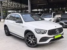 2021 Mercedes-Benz GLC300 2.0 4MATIC AMG FACELIFT (A) FULL SERVICE RECORD 39K+KM C&C #GLC43 BODYKIT #PANORAMIC SUNROOF #BURMESTER, FREE WRTY X253 SUV