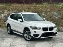 2018 BMW X1 2.0 sDrive20i SUV AT/FREE+WARRANTY+TINTED+TURBO SUV  PREMIUM CONTI UNIT+PUSH STAR + TIP TOP CONDITION