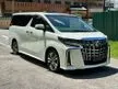 Recon 2021 FULL SPEC SUNROOF JBL 360CAM BSM 3LED APPLE CAR PLAY AUTO PARKING PRE CRASH Toyota Alphard 2.5 SC G S C Package UNREG
