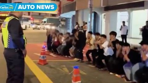 'Basikal Lajak’ Teen Offenders Made To Do ‘Ketuk Ketampi’ Squats in KL

