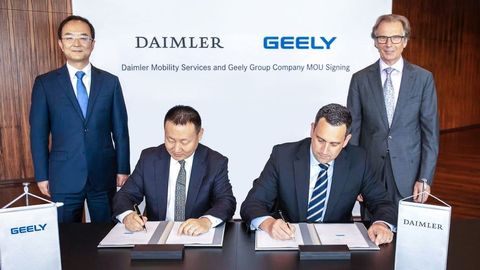 Daimler And Geely Form New Joint Venture To Offer Premium Ride-Hailing Services In China