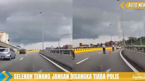 Pemandu Nyaris Rempuh Polis Trafik Di Selekoh Flyover - Tips Keselamatan Di Selekoh