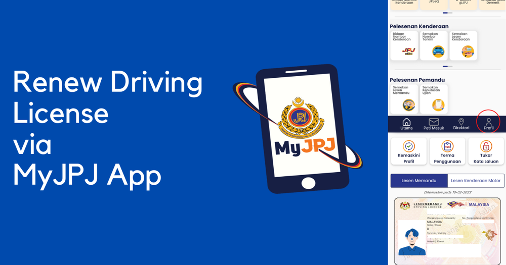 How to Renew Your Driving License Online with MyJPJ App