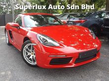 2017 Porsche 718 2.0 Turbo Cayman Coupe UK Spec 560 Miles Only Like New Car Condition UNREGISTERED