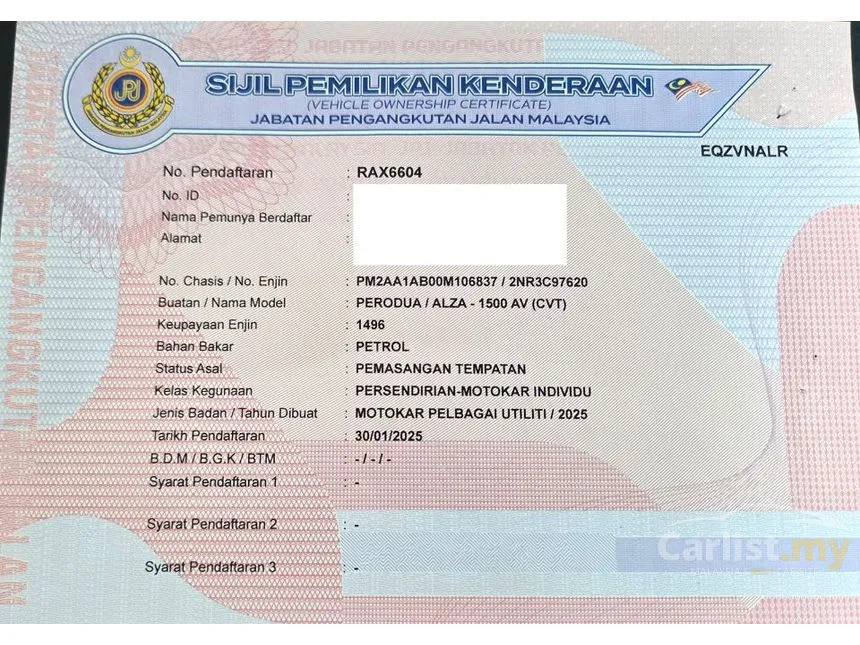 2025 Perodua Alza AV MPV