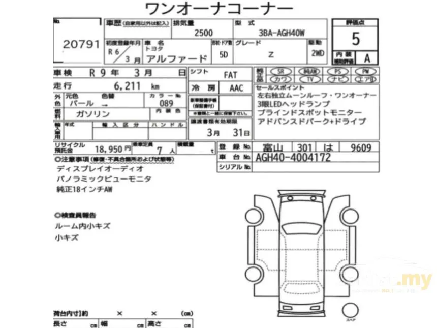 2024 Toyota Alphard Z 7-Seater MPV